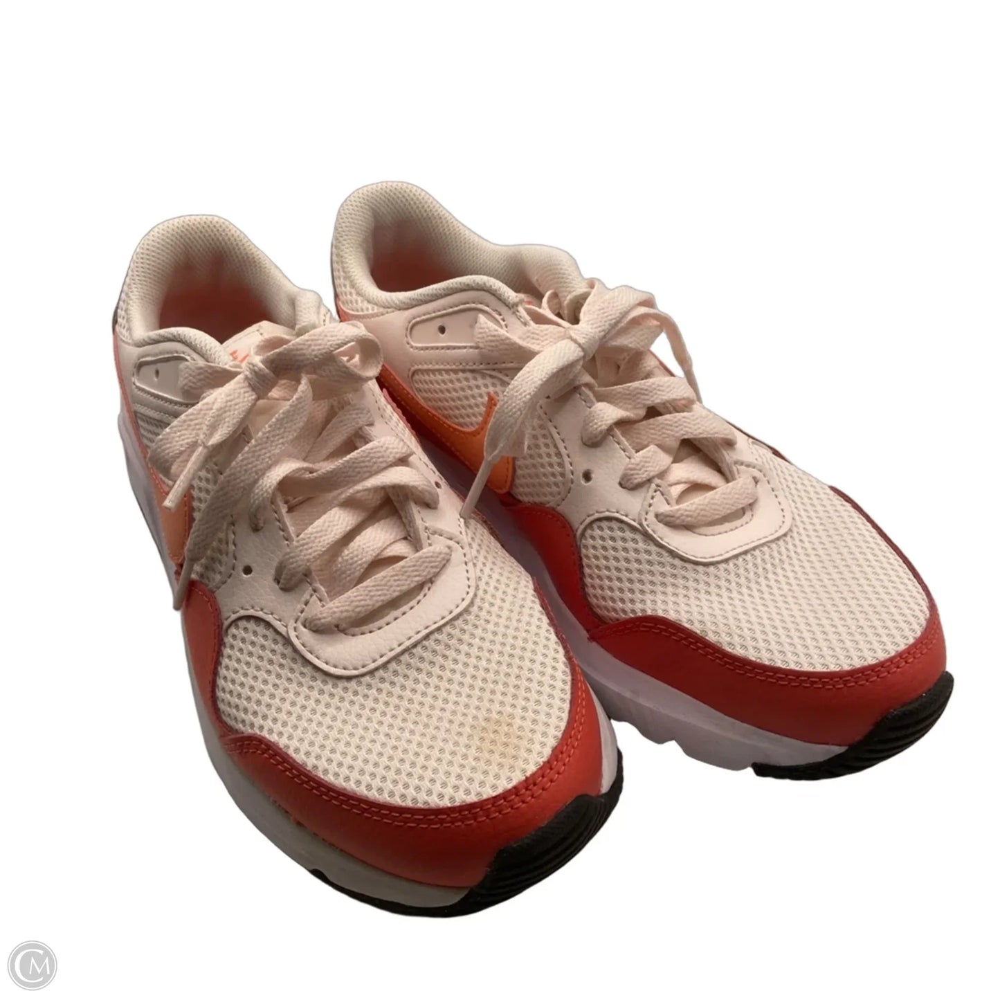 Shoes Sneakers By Nike In Orange & White, Size: 8.5