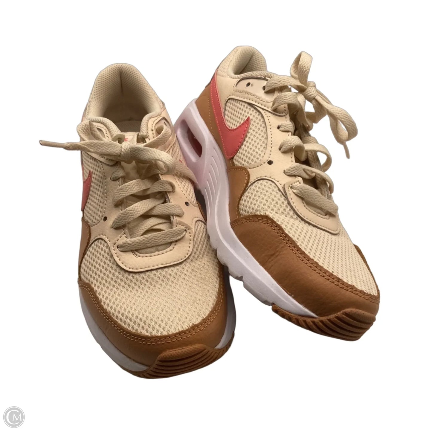 Shoes Sneakers By Nike In Cream & Tan, Size: 8.5