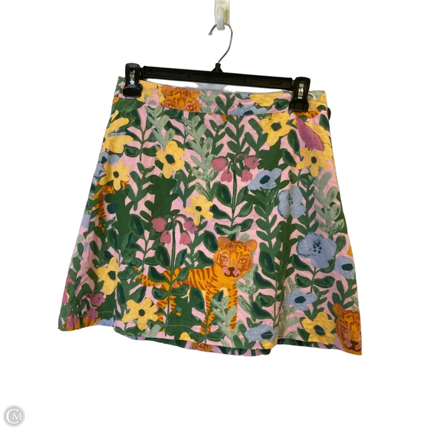 Skirt Mini & Short By Clothes Mentor In Green & Pink, Size: 12