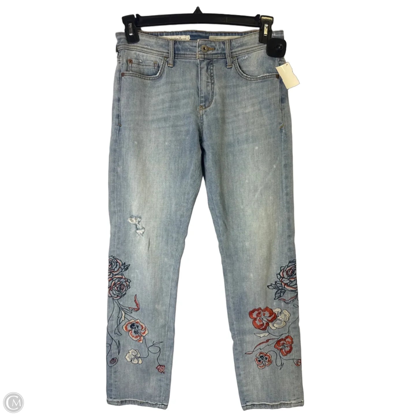 Jeans Straight By Pilcro In Blue Denim, Size: 6