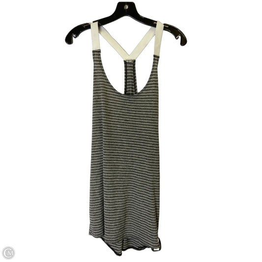 Athletic Tank Top By Nike Apparel In Striped Pattern, Size: L
