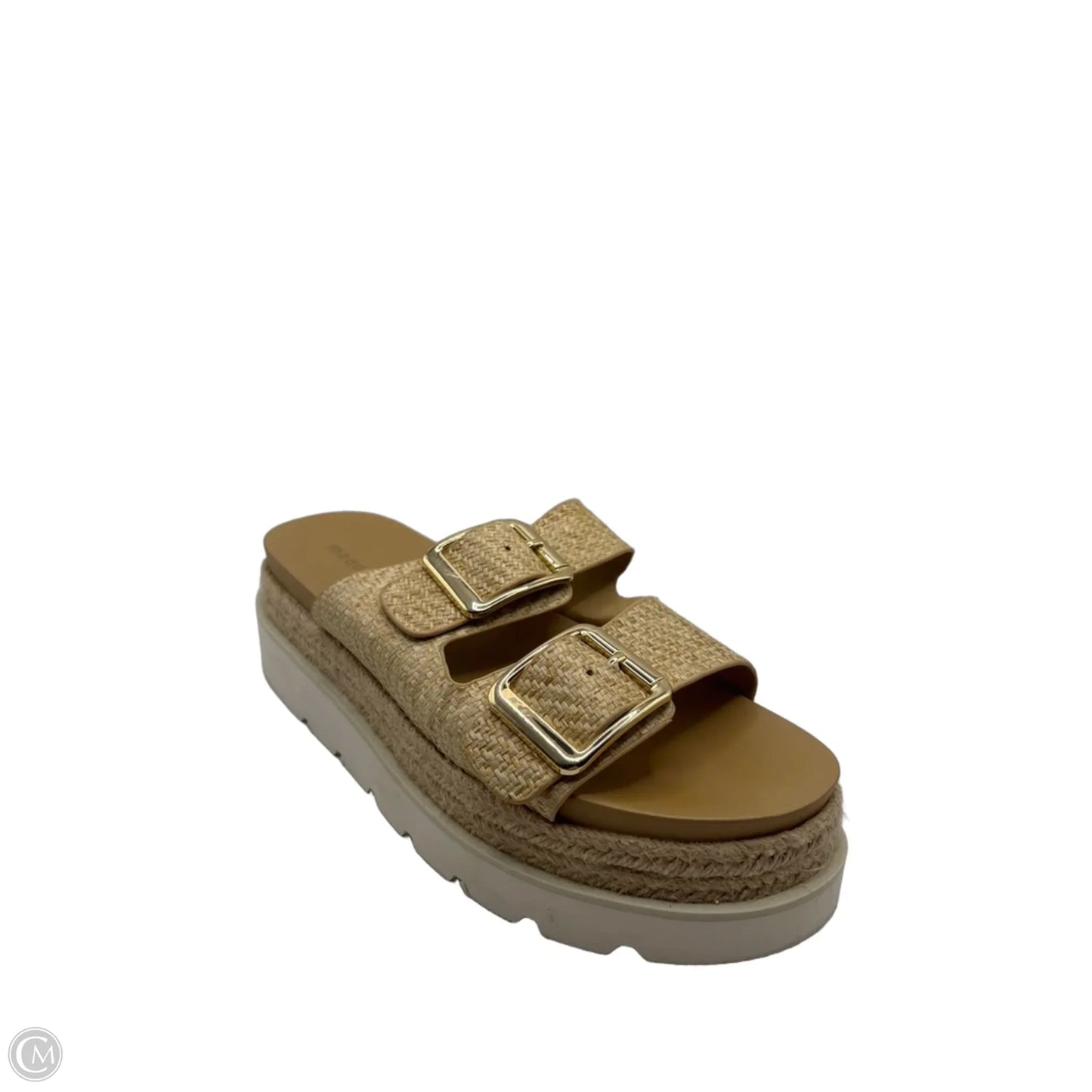 Sandals Heels Platform By Madden Girl In Tan, Size: 8