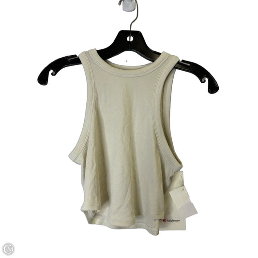 Athletic Tank Top By Lululemon In Beige, Size: 6