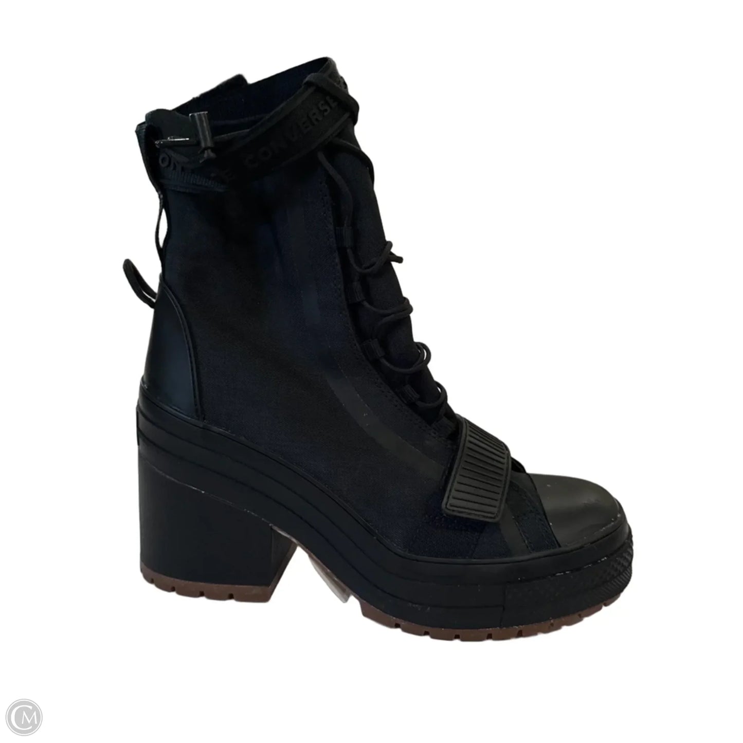 Boots Ankle Heels By Converse In Black, Size: 9.5