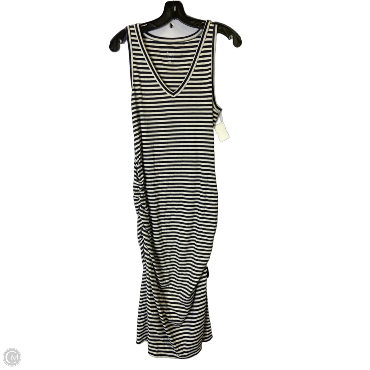 Dress Casual Midi By A New Day In Striped Pattern, Size: L
