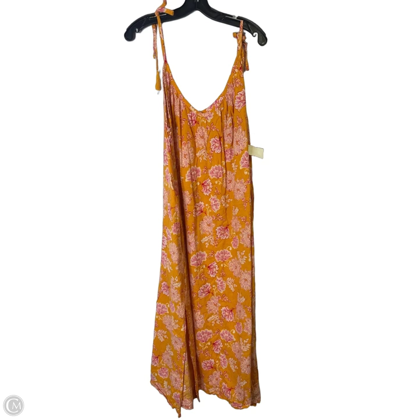 Dress Casual Midi By Old Navy In Orange, Size: L
