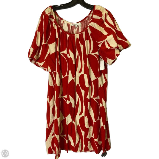 Dress Casual Short By Sara Michelle In Red, Size: Xl