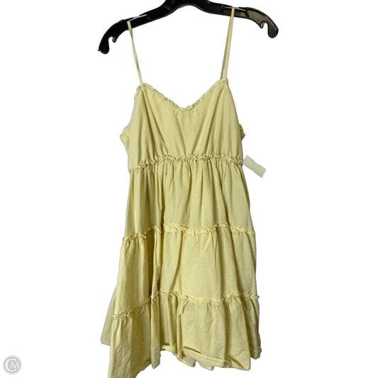 Dress Casual Short By Clothes Mentor In Yellow, Size: Xl