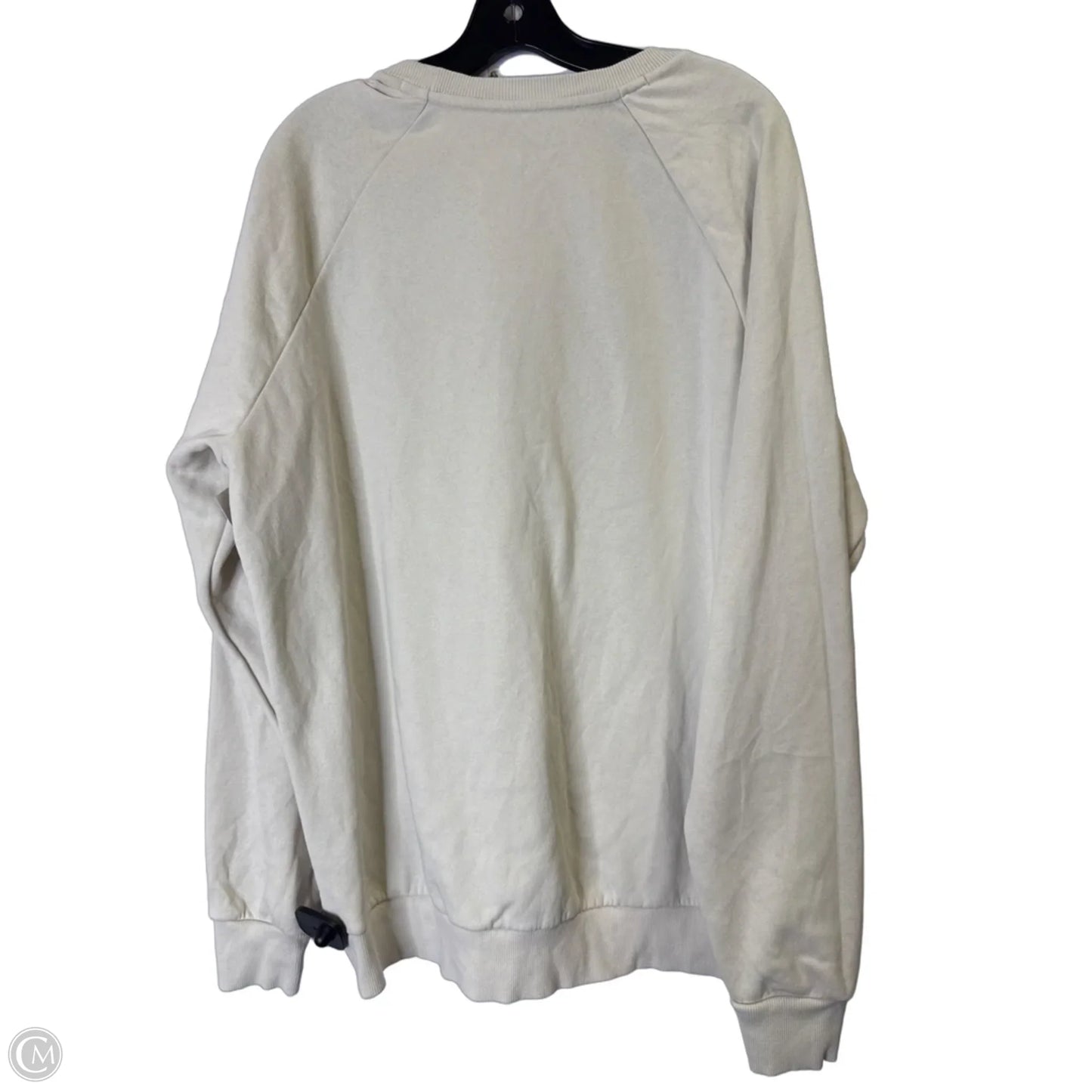 Athletic Sweatshirt Crewneck By Under Armour In Beige, Size: L