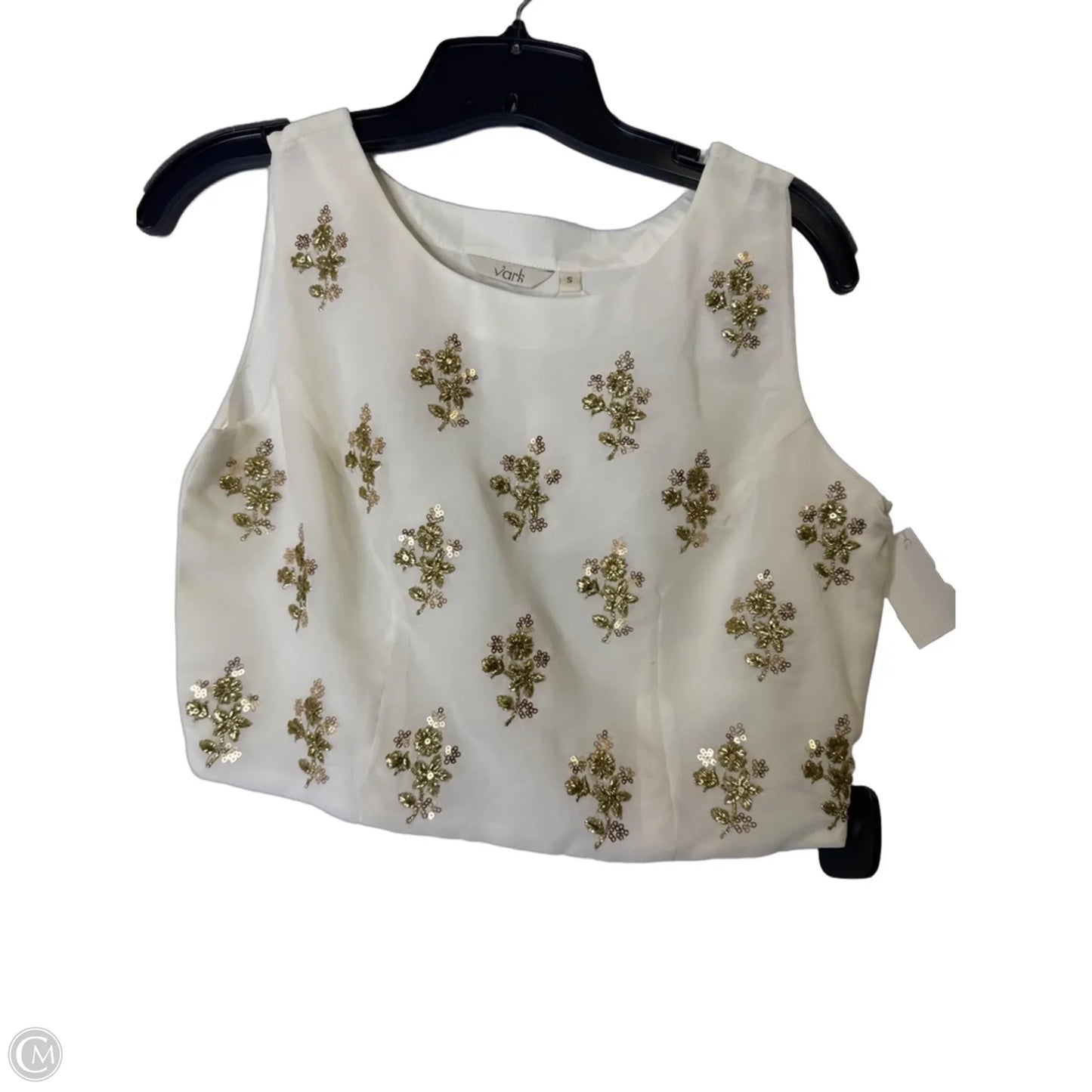 Top Sleeveless By Clothes Mentor In Cream, Size: S