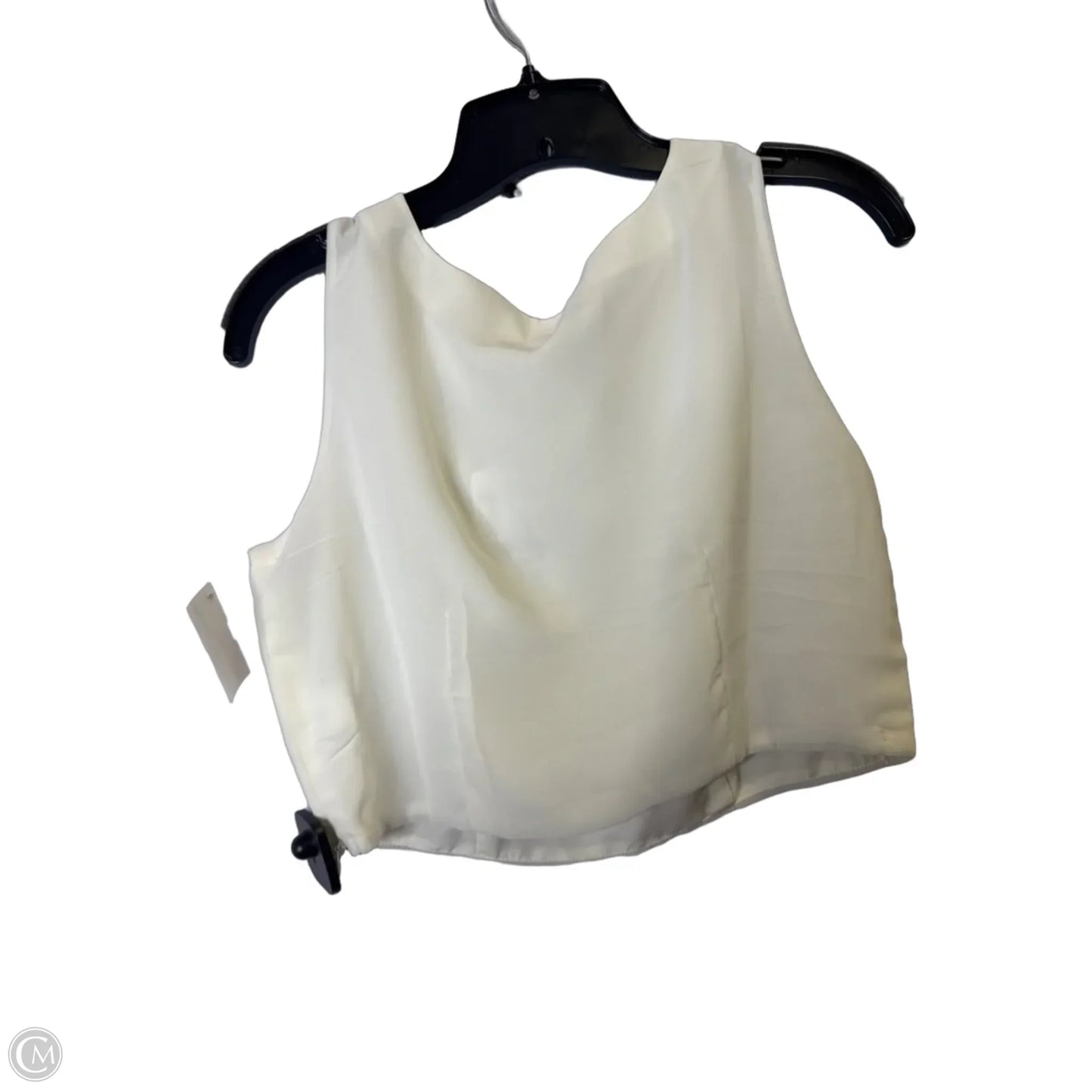 Top Sleeveless By Clothes Mentor In Cream, Size: S