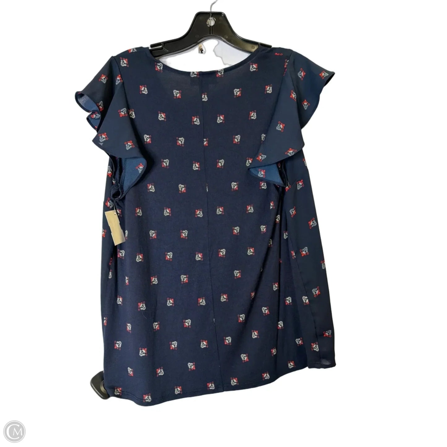 Top Sleeveless By Loft In Blue, Size: M