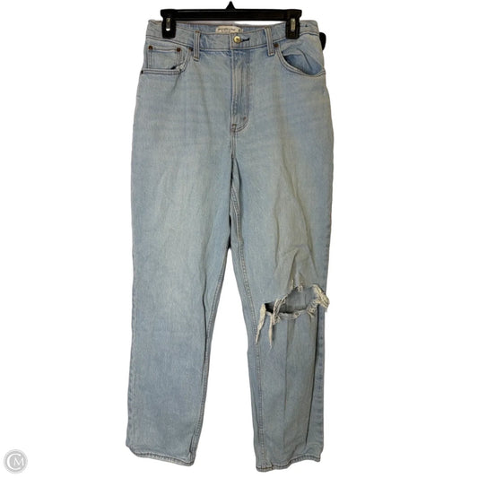 Jeans Straight By Abercrombie And Fitch In Blue Denim, Size: 8