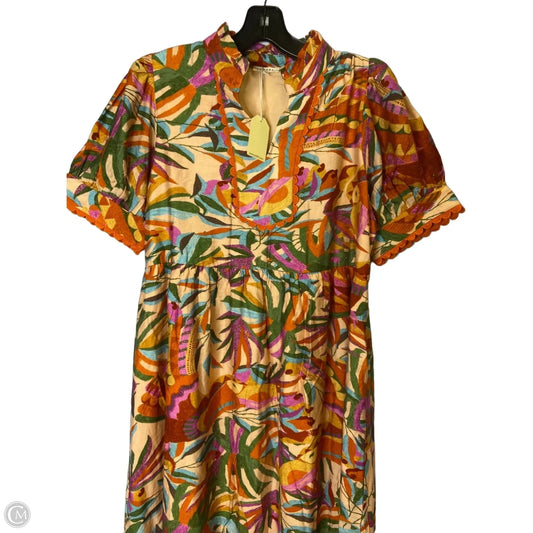 Dress Casual Midi By Jodifl In Orange, Size: M