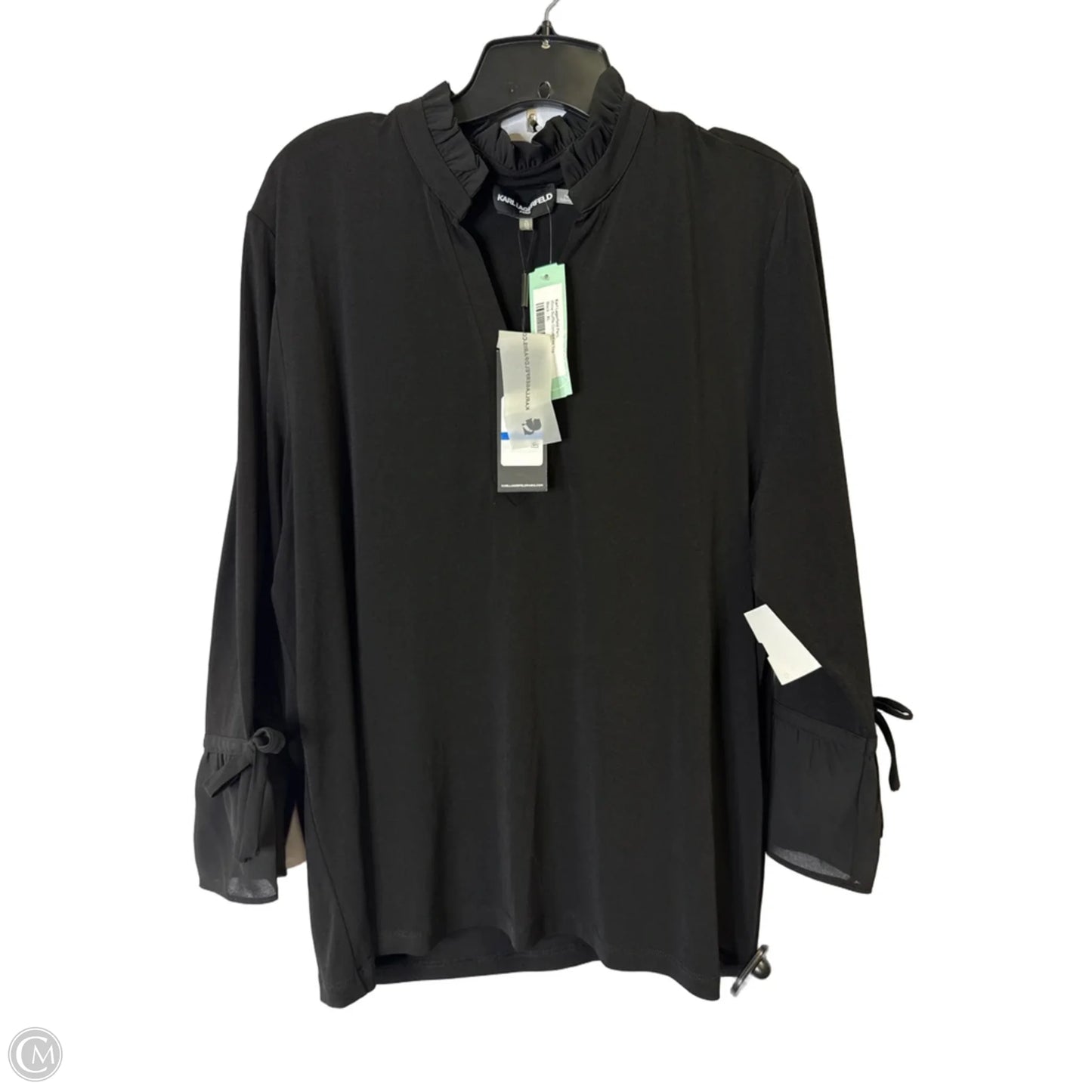Top Long Sleeve By Cmc In Black, Size: Xl