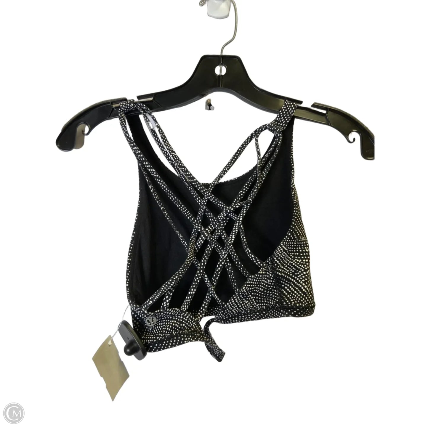 Athletic Bra By Lululemon In Black & White, Size: 8