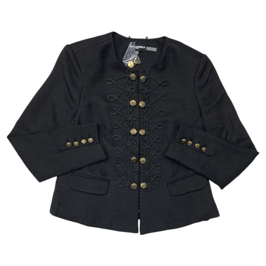 Blazer Designer By Karl Lagerfeld In Black, Size:6