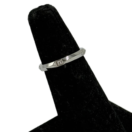 Tiffany & Company True Band Platinum Diamond Luxury Ring , Size: 6