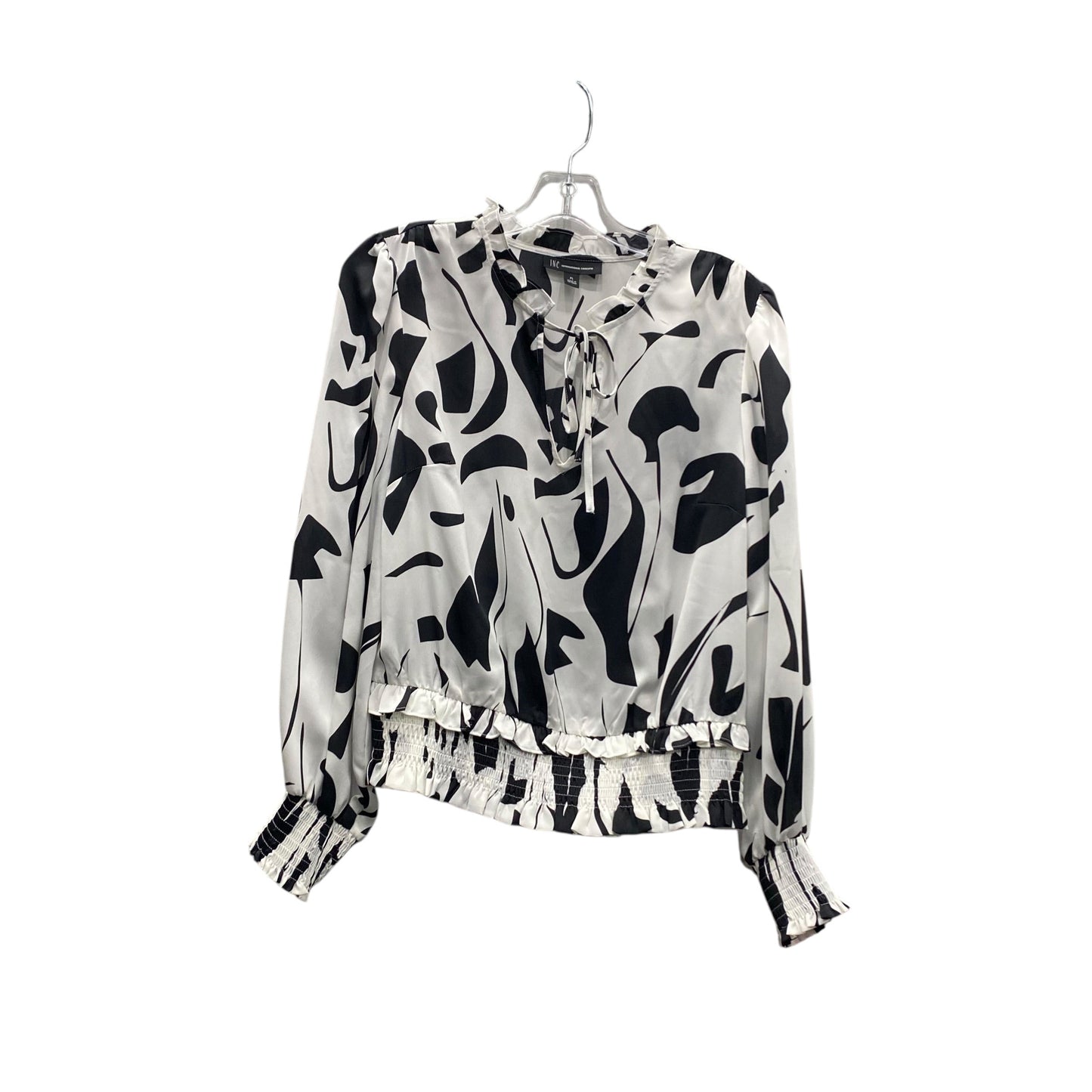 Top Ls By International Concepts In Black & White, Size:Lp