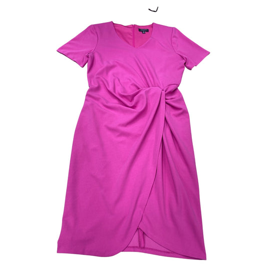 Dress Party Midi By Tahari In Pink, Size:10