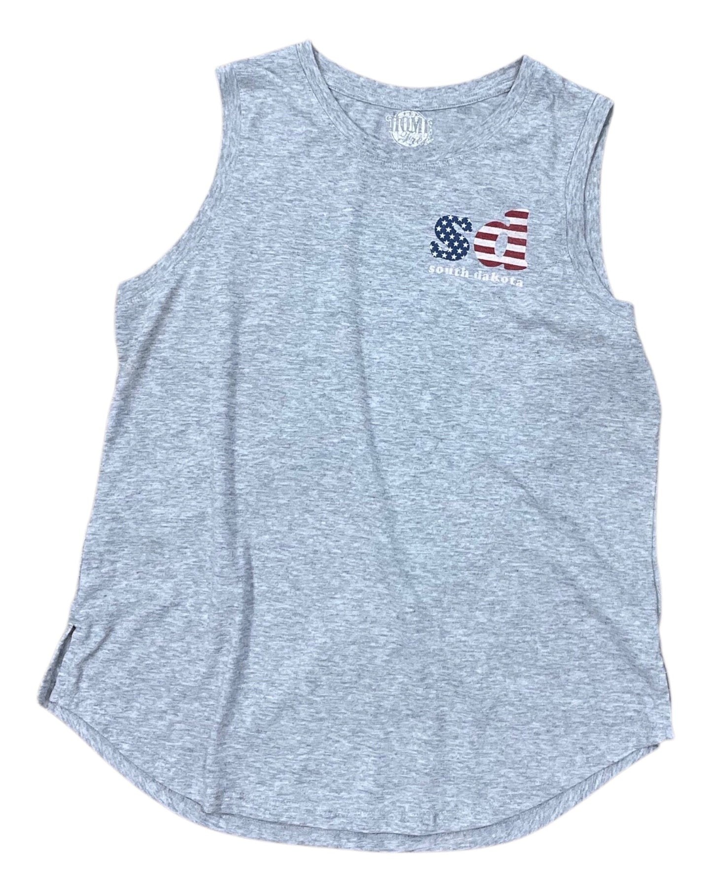 Tank Top By Clothes Mentor In Grey, Size:L