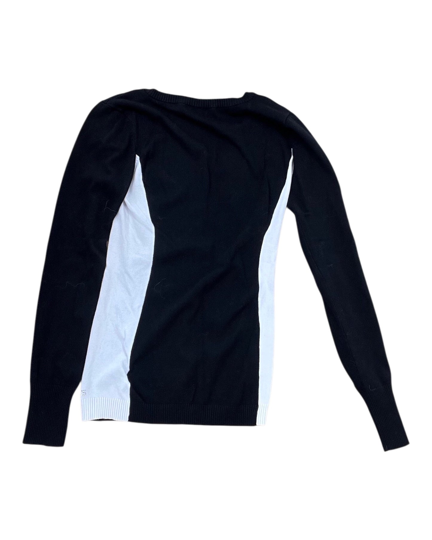 Top Ls By Guess In Black & White, Size:M