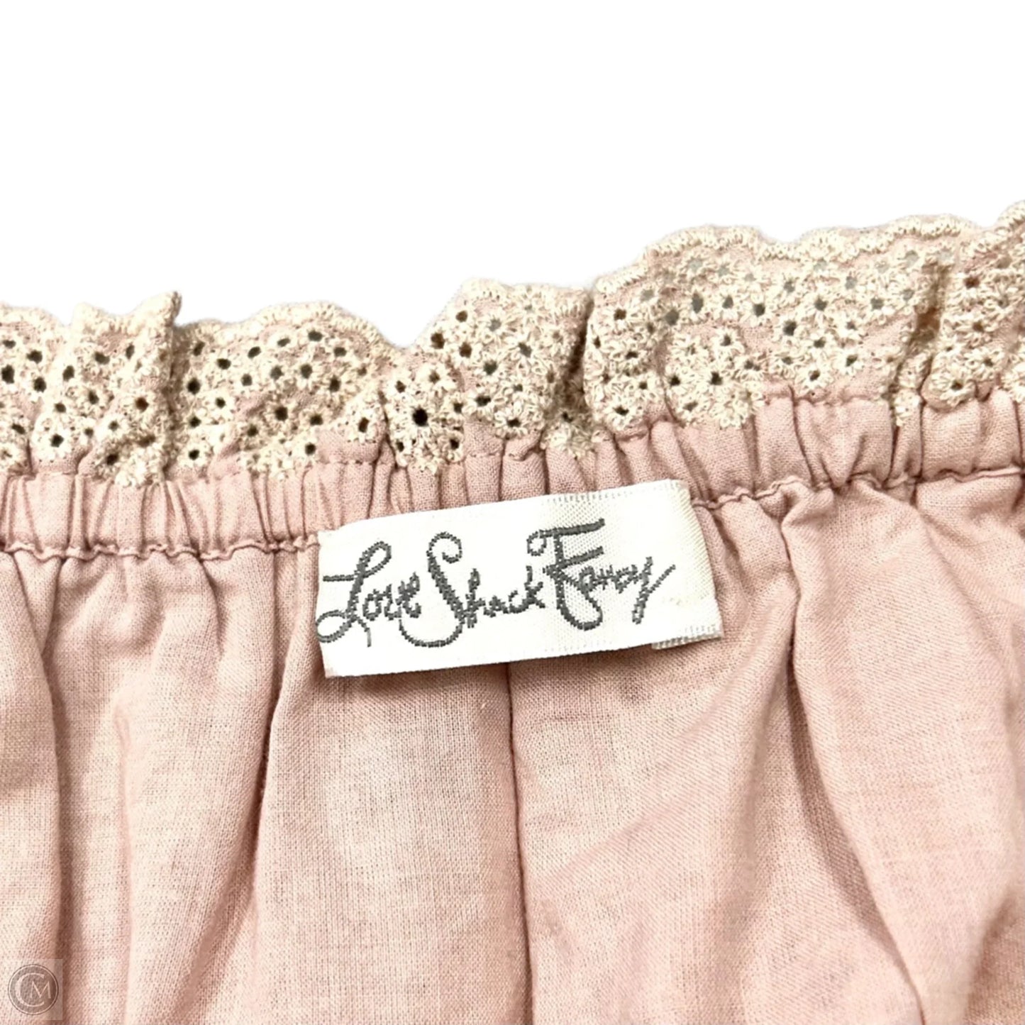 Skirt Set 2pc By Love Shack Fancy In Pink & Tan, Size: M