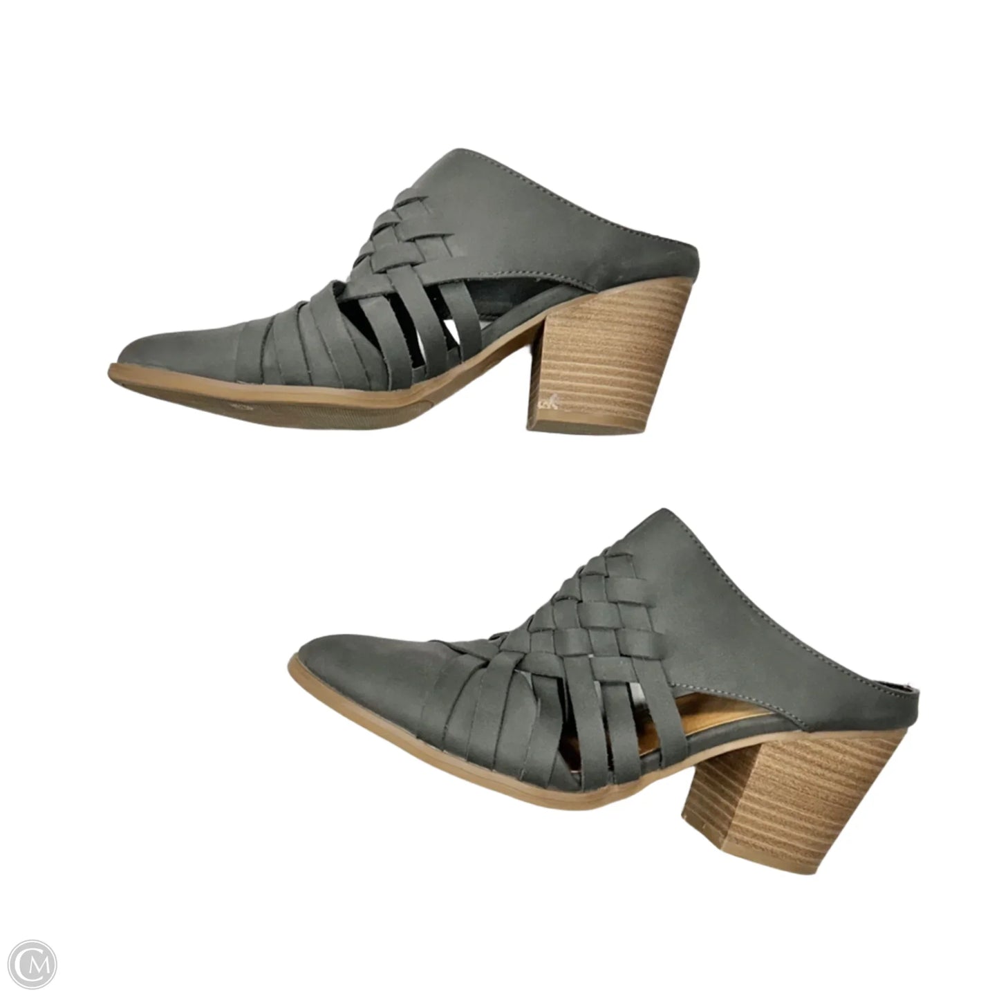 Shoes Heels Block By Universal Thread In Grey, Size: 9.5