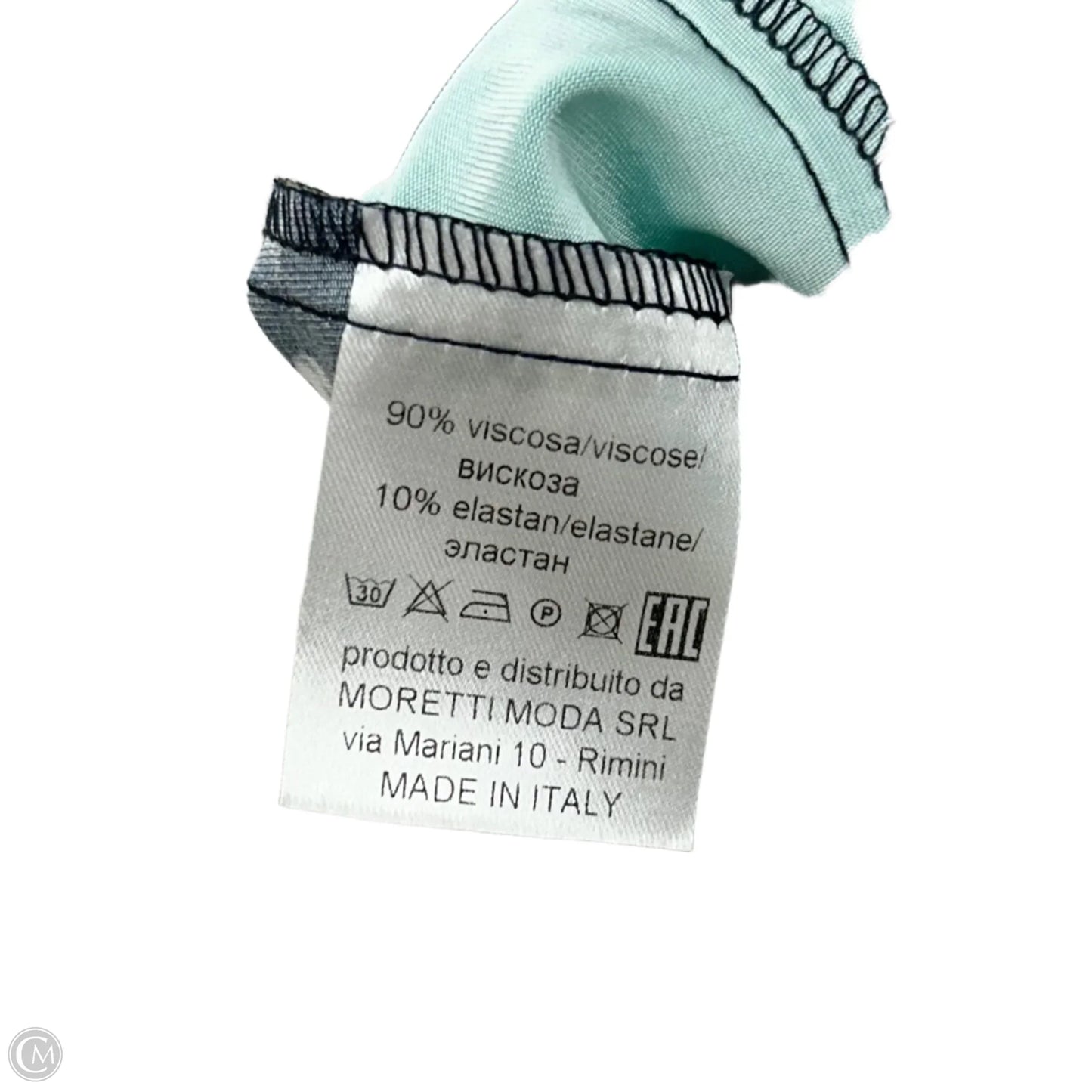 Cardigan By Piero Moretta In Blue & Green, Size: M