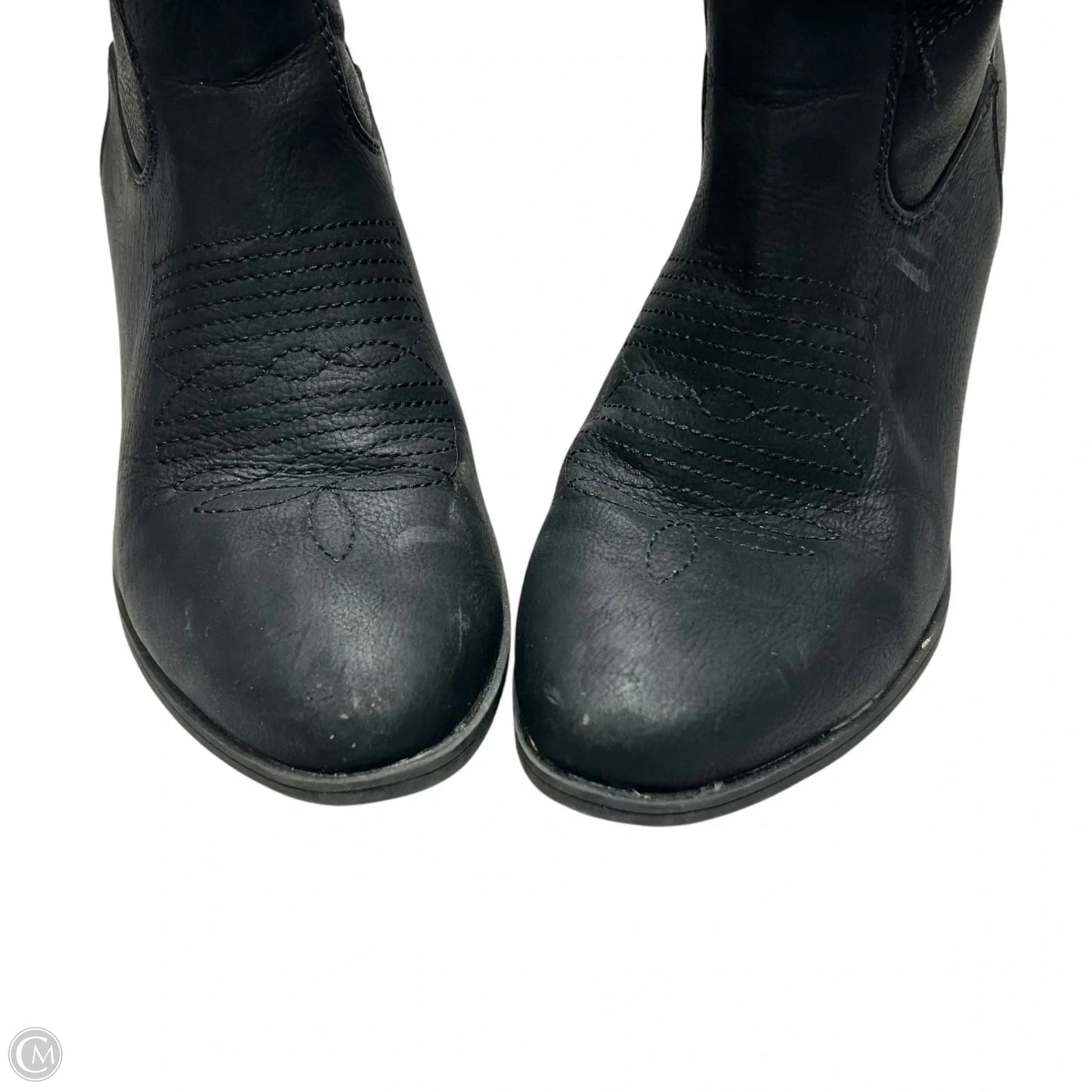 Boots Mid-calf Heels By Global Win In Black, Size: 7