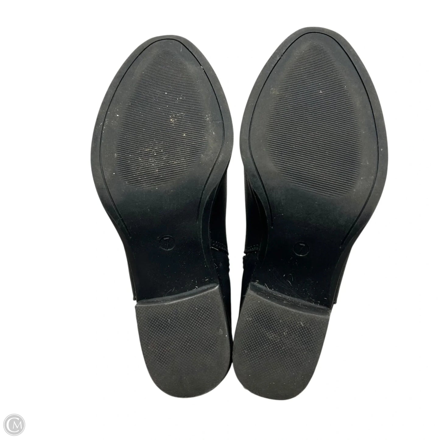 Boots Mid-calf Heels By Global Win In Black, Size: 7