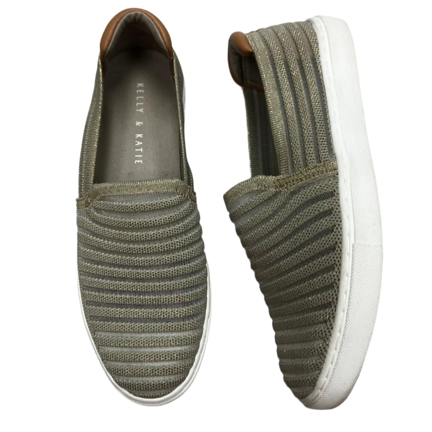 Shoes Flats By Kelly And Katie In Grey, Size: 8.5