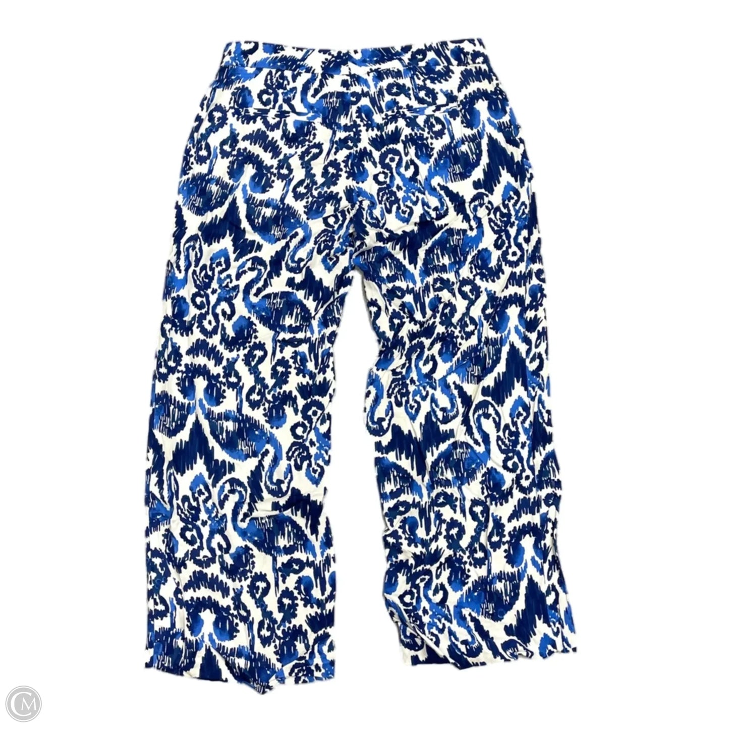 Pants Designer By Lilly Pulitzer In Blue & White, Size: 0