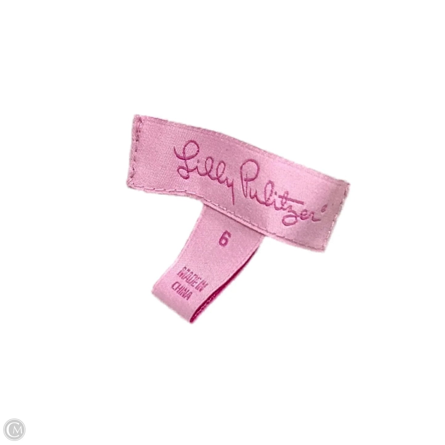 Dress Designer By Lilly Pulitzer In Green & Pink, Size: 6