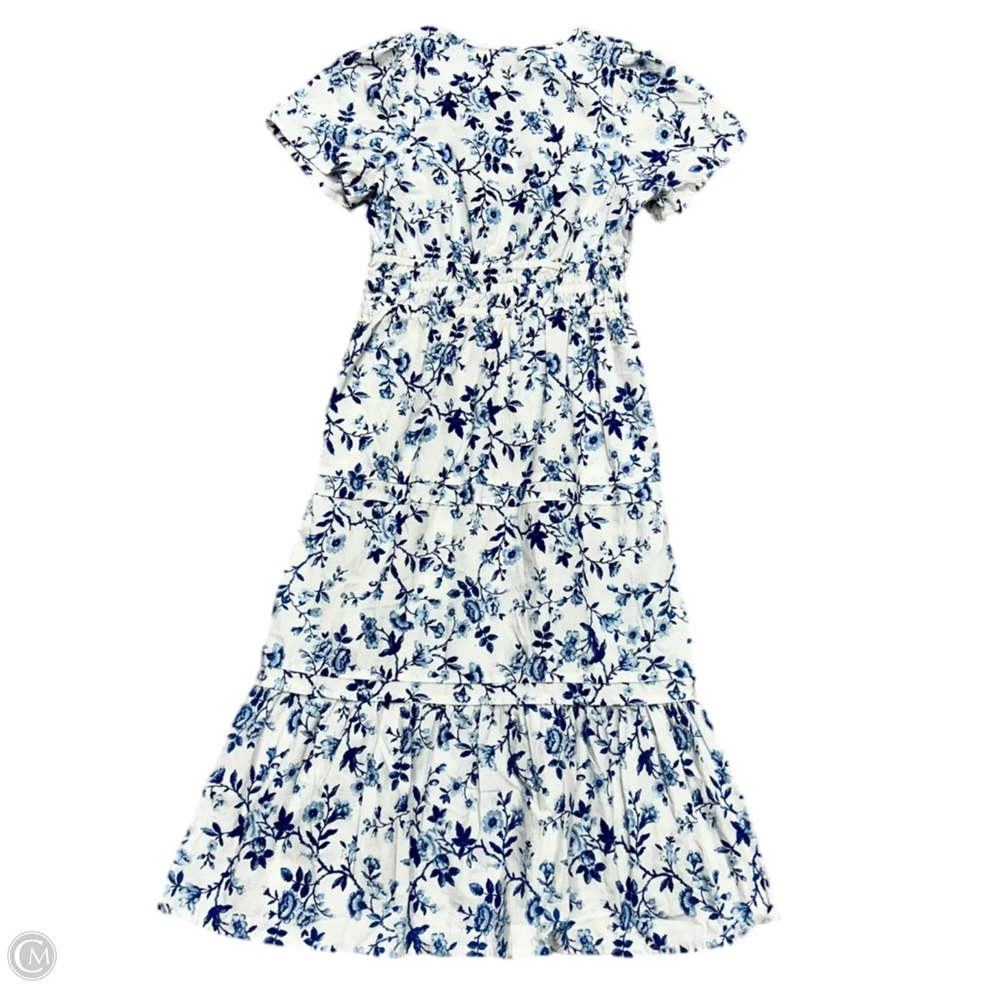 Dress Casual Maxi By French Connection In Blue & White, Size: S