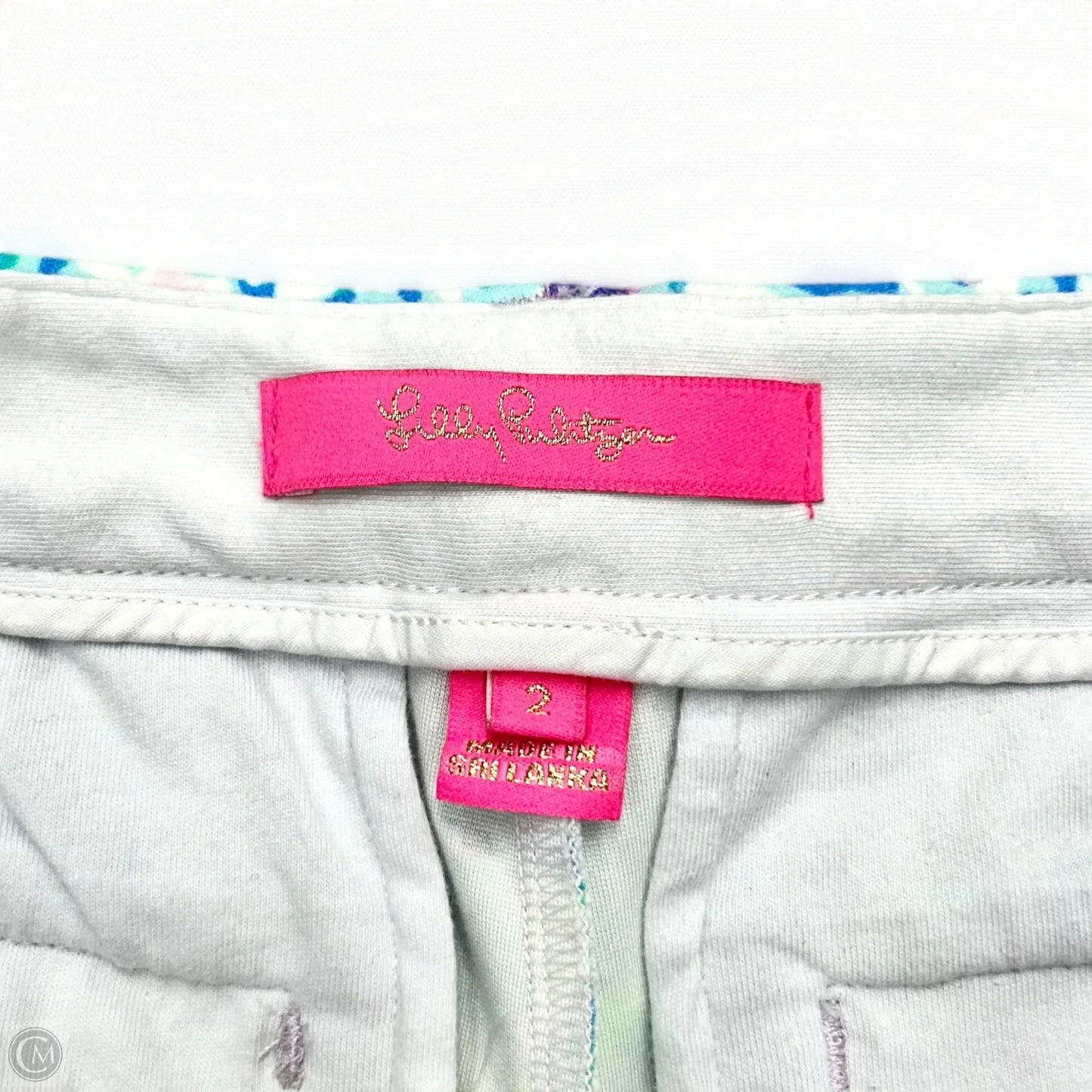 Shorts Designer By Lilly Pulitzer In Blue & Green, Size: 2