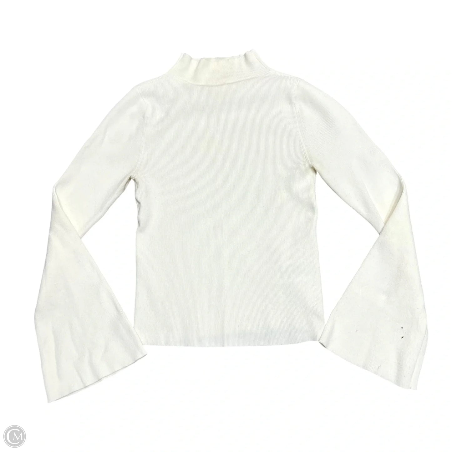 Top Long Sleeve By Maeve In White, Size: Xxs