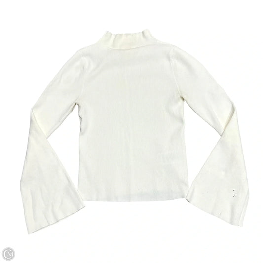 Top Long Sleeve By Maeve In White, Size: Xxs