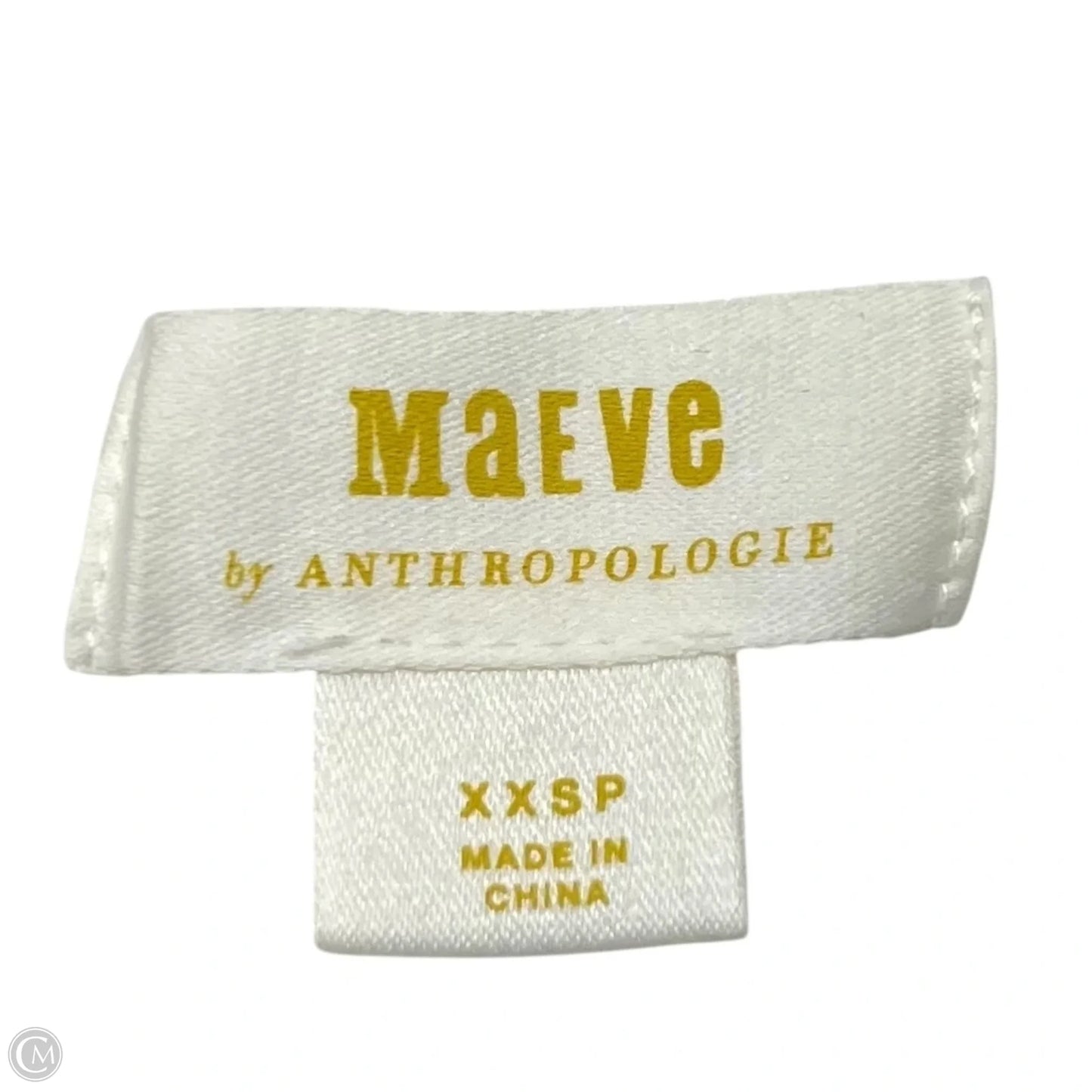 Top Long Sleeve By Maeve In White, Size: Xxs