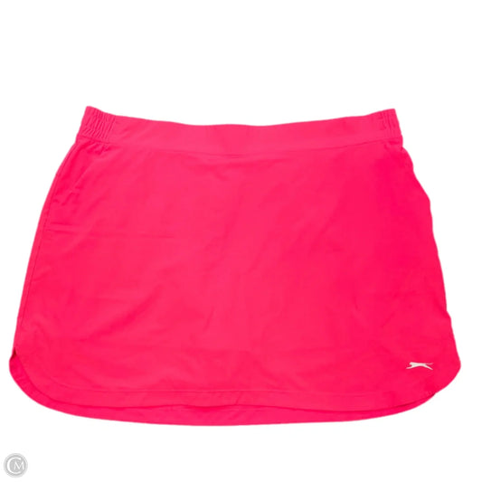 Athletic Skort By Slazenger In Pink, Size: 2x