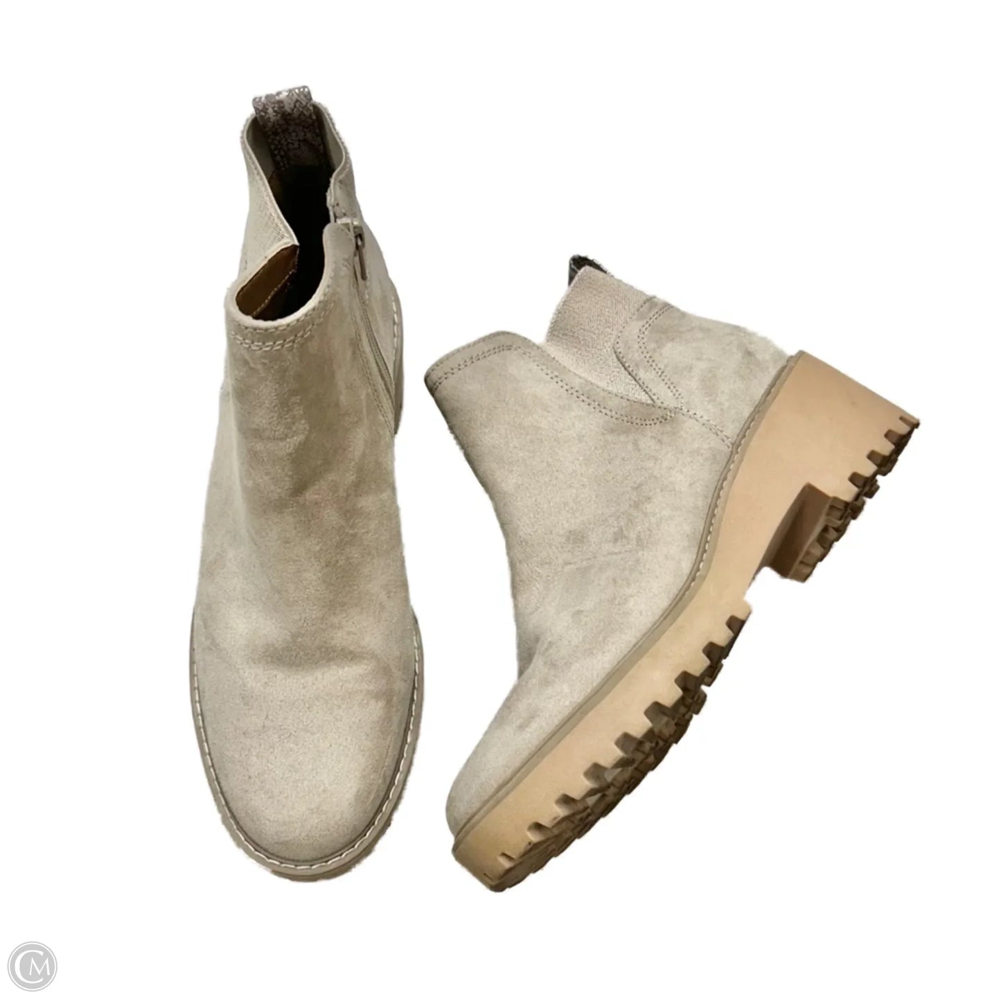 Boots Ankle Heels By Universal Thread In Grey, Size: 9