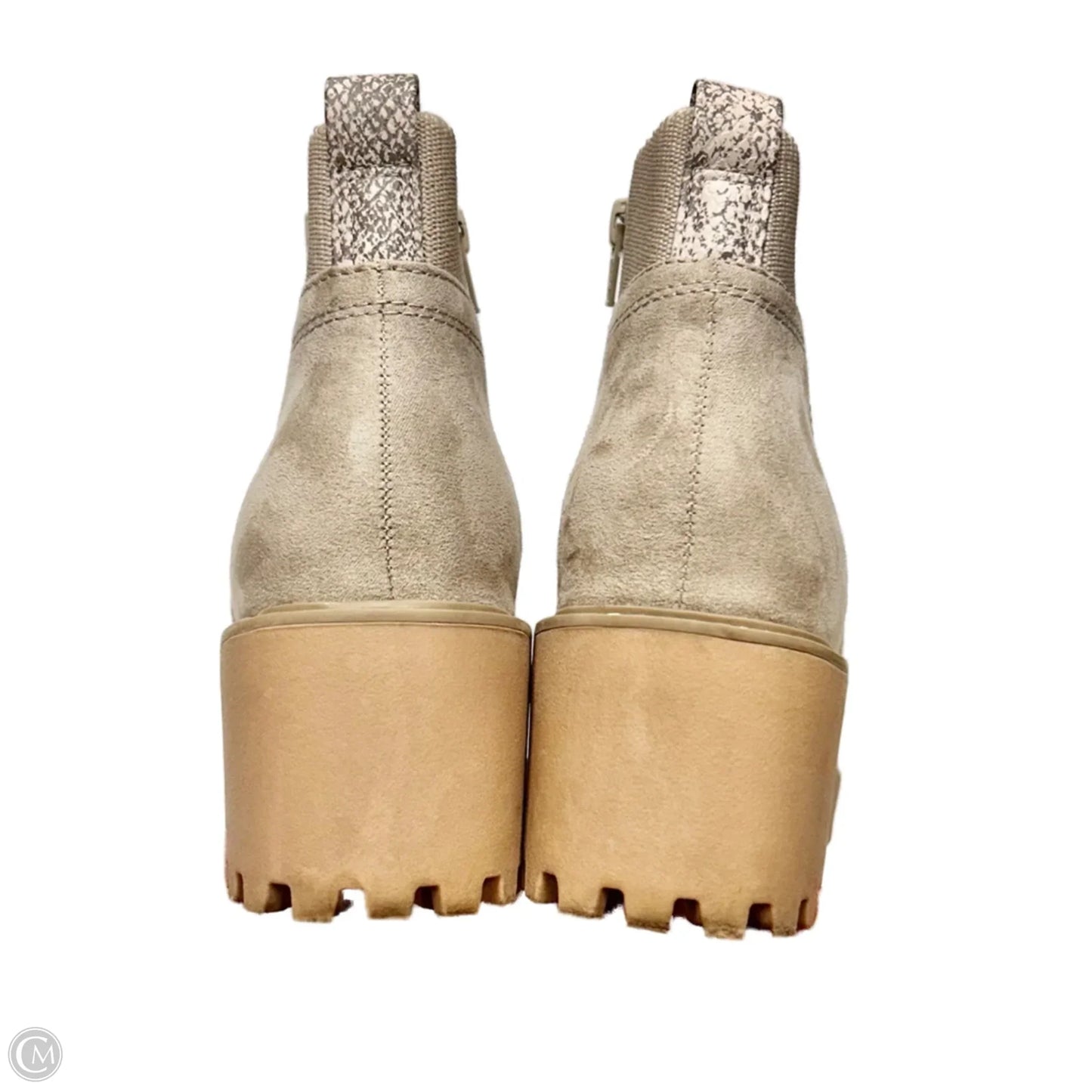 Boots Ankle Heels By Universal Thread In Grey, Size: 9