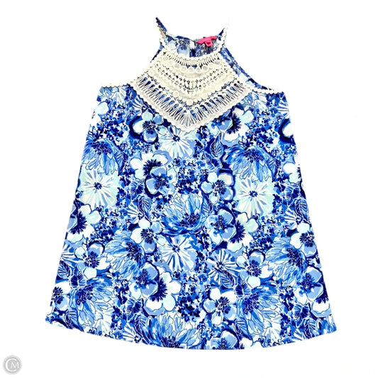 Dress Designer By Lilly Pulitzer In Blue & White, Size: Xl