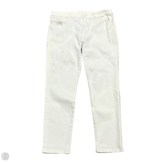 Jeans Skinny By White House Black Market In White, Size: 10