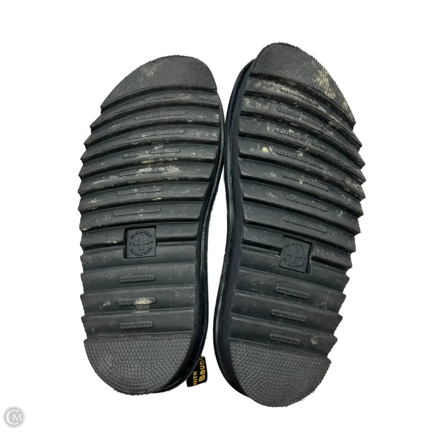 Sandals Heels Platform By Dr Martens In Black & White, Size: 8