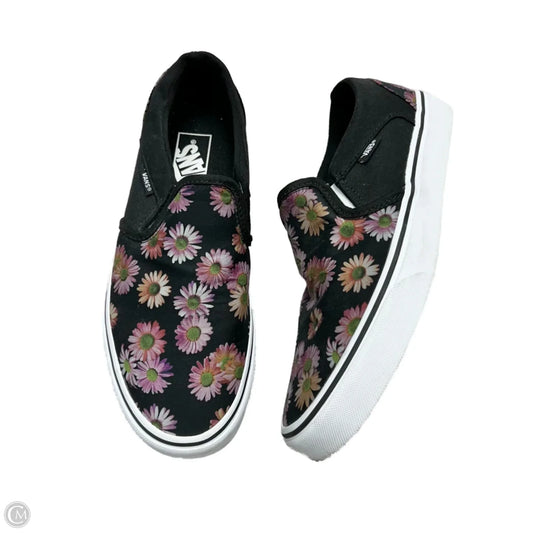 Shoes Sneakers By Vans In Floral Print, Size: 9.5