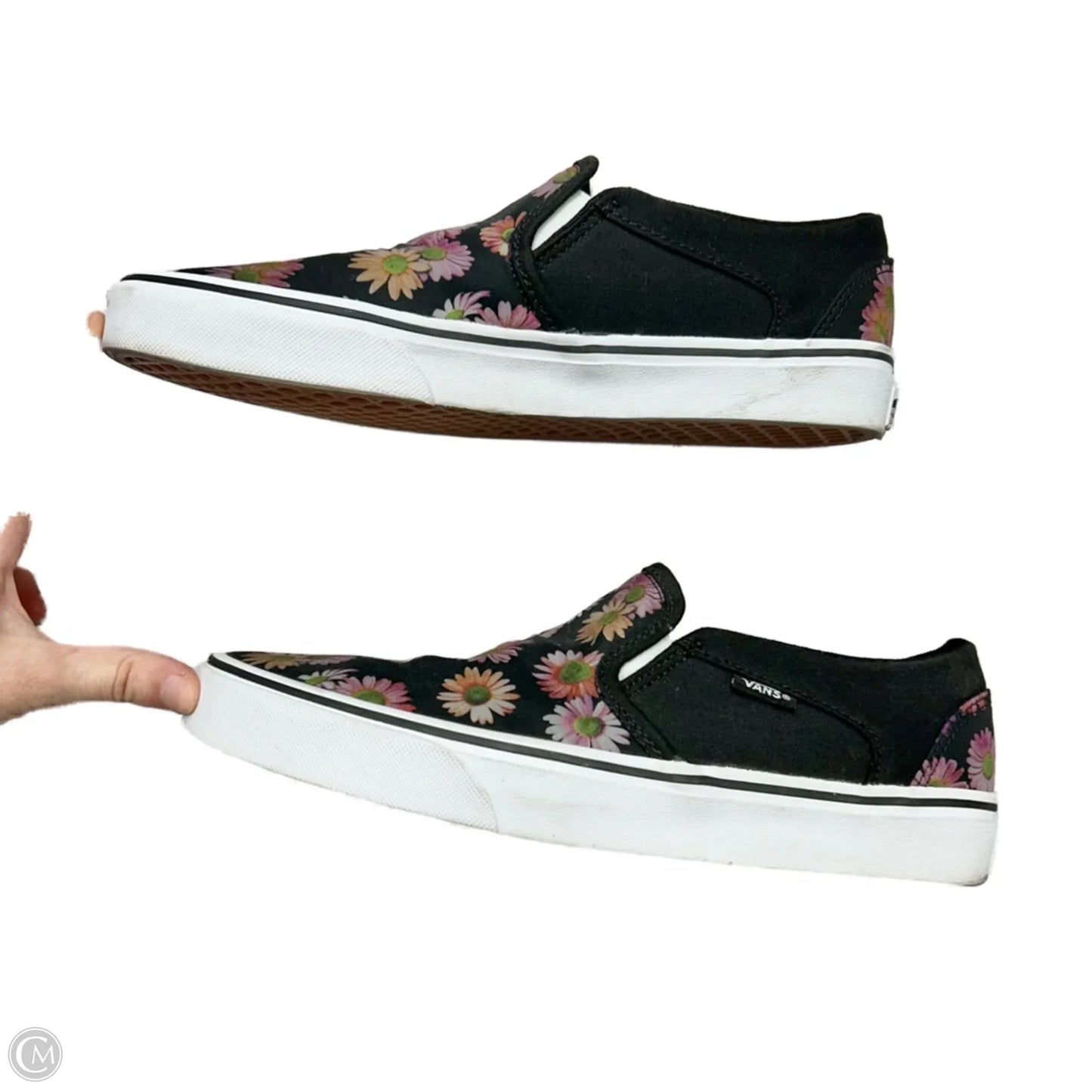 Shoes Sneakers By Vans In Floral Print, Size: 9.5