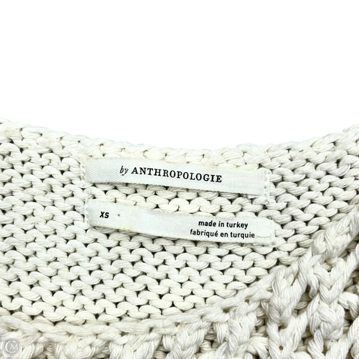 Sweater Short Sleeve By Anthropologie In White, Size: Xs