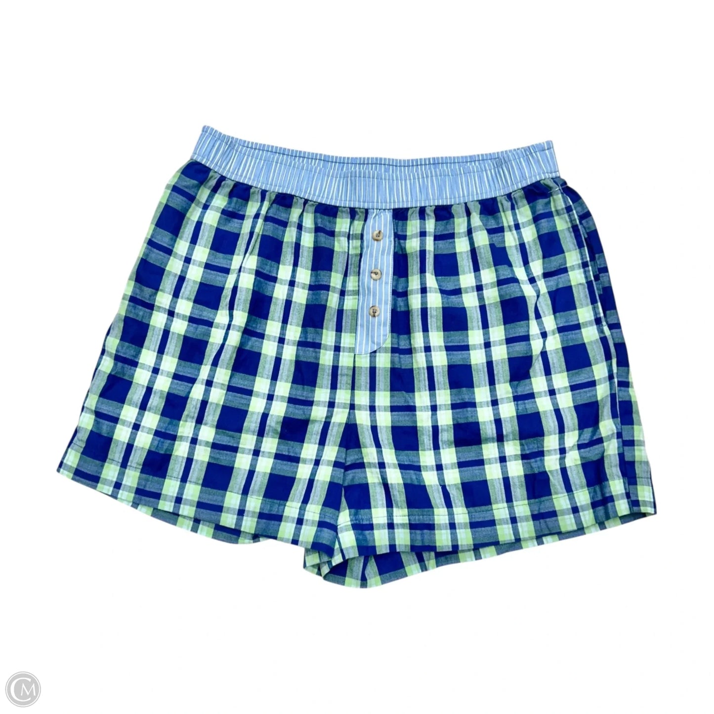 Shorts By Anthropologie In Blue & Green, Size: M