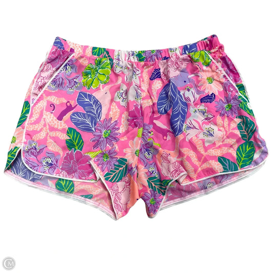 Shorts Designer By Lilly Pulitzer In Pink & Purple, Size: L
